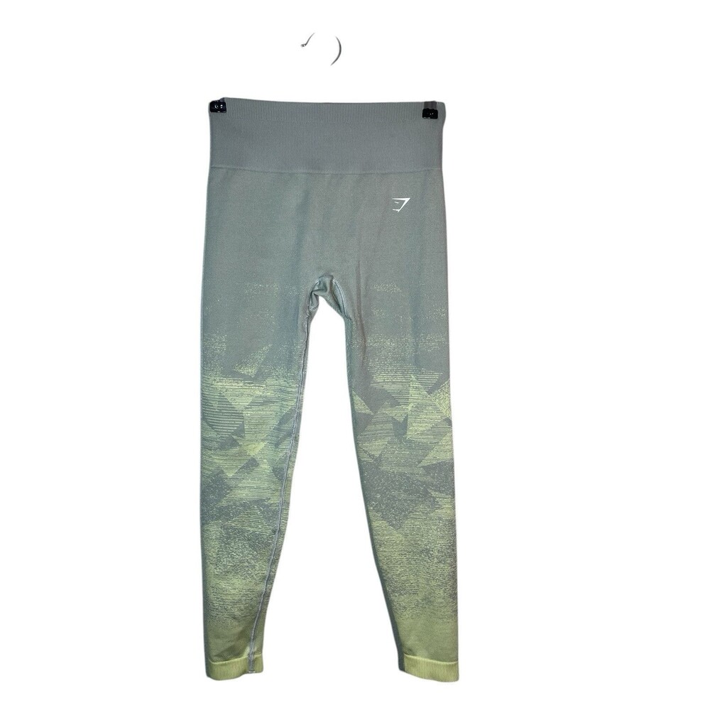 Gymshark Adapt Ombre Seamless Leggings Women's Size S Gray Yellow Workout Gym